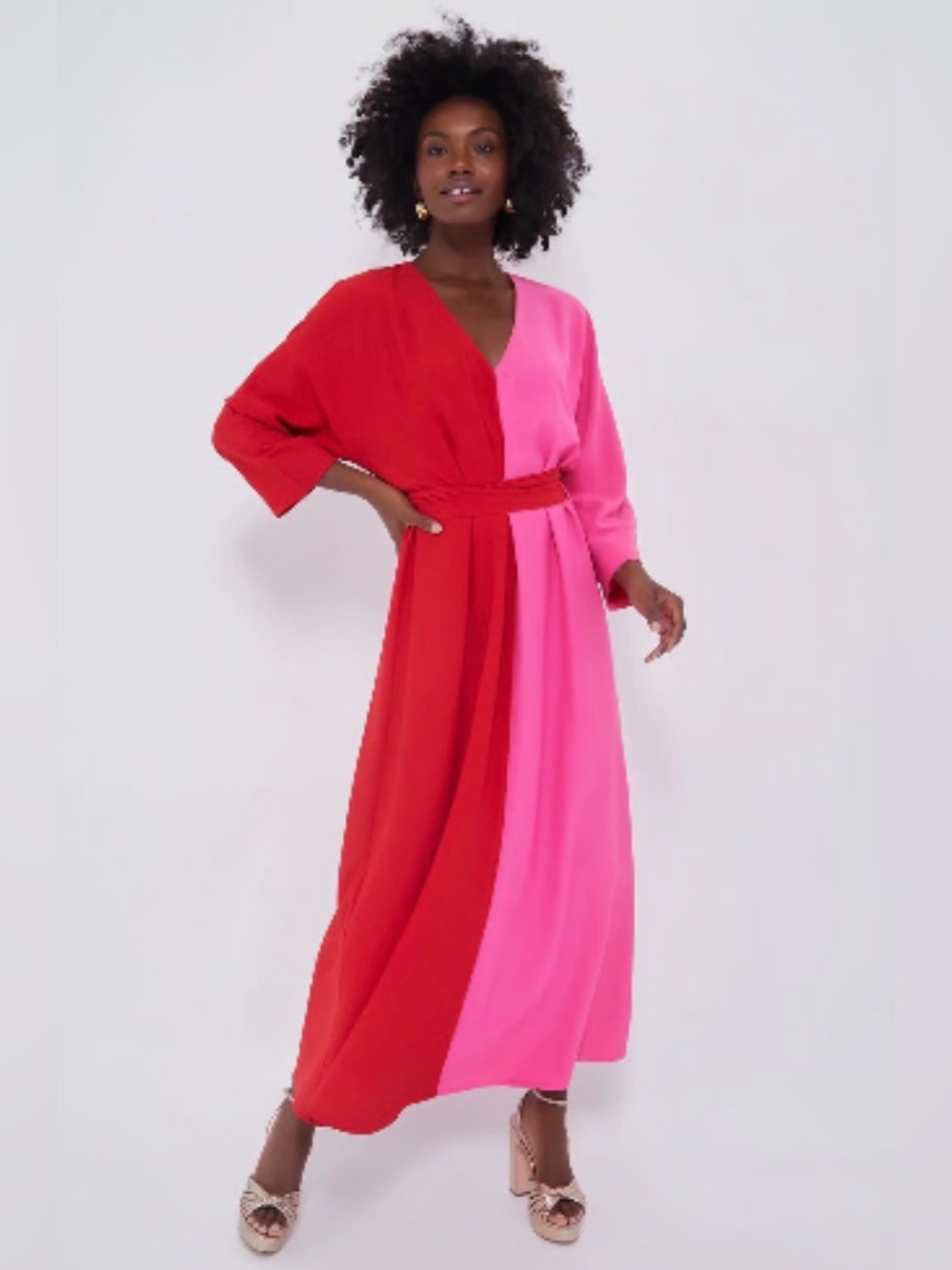 Tuckernuck Scarlet and Hot Pink Madame G Caftan | Tuckernuck x India